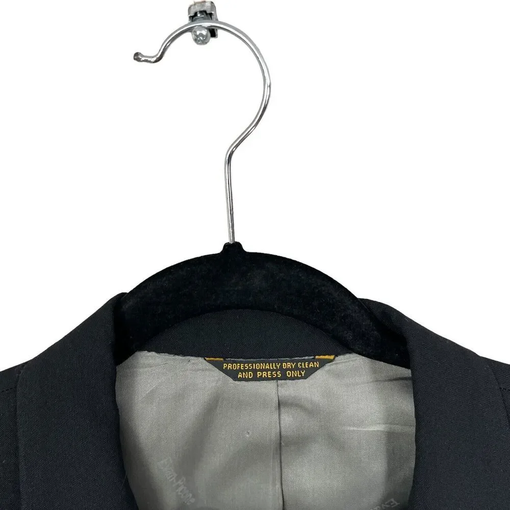 Evan Picone Mens Blazer Suit 1 Button Vented Lined‎ Flap Pockets Size 40 R